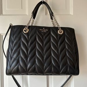 Kate Spade black leather bag